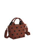Shiraleah Robbie Mini Tote Chocolate Dot