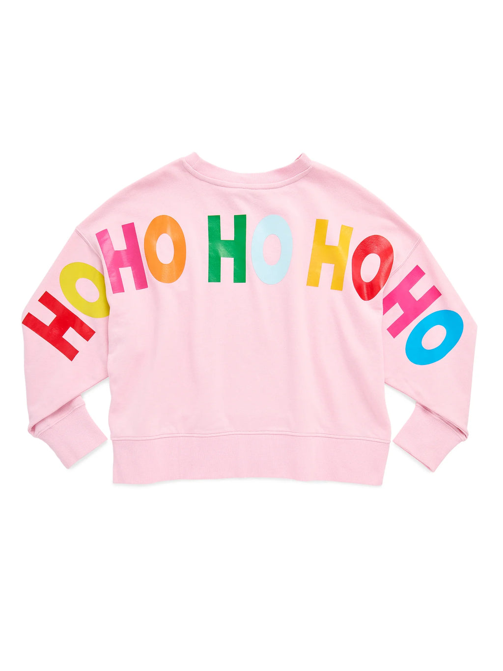 Shiraleah Santa/"Ho Ho Ho" Relaxed Sweatshirt, Blush