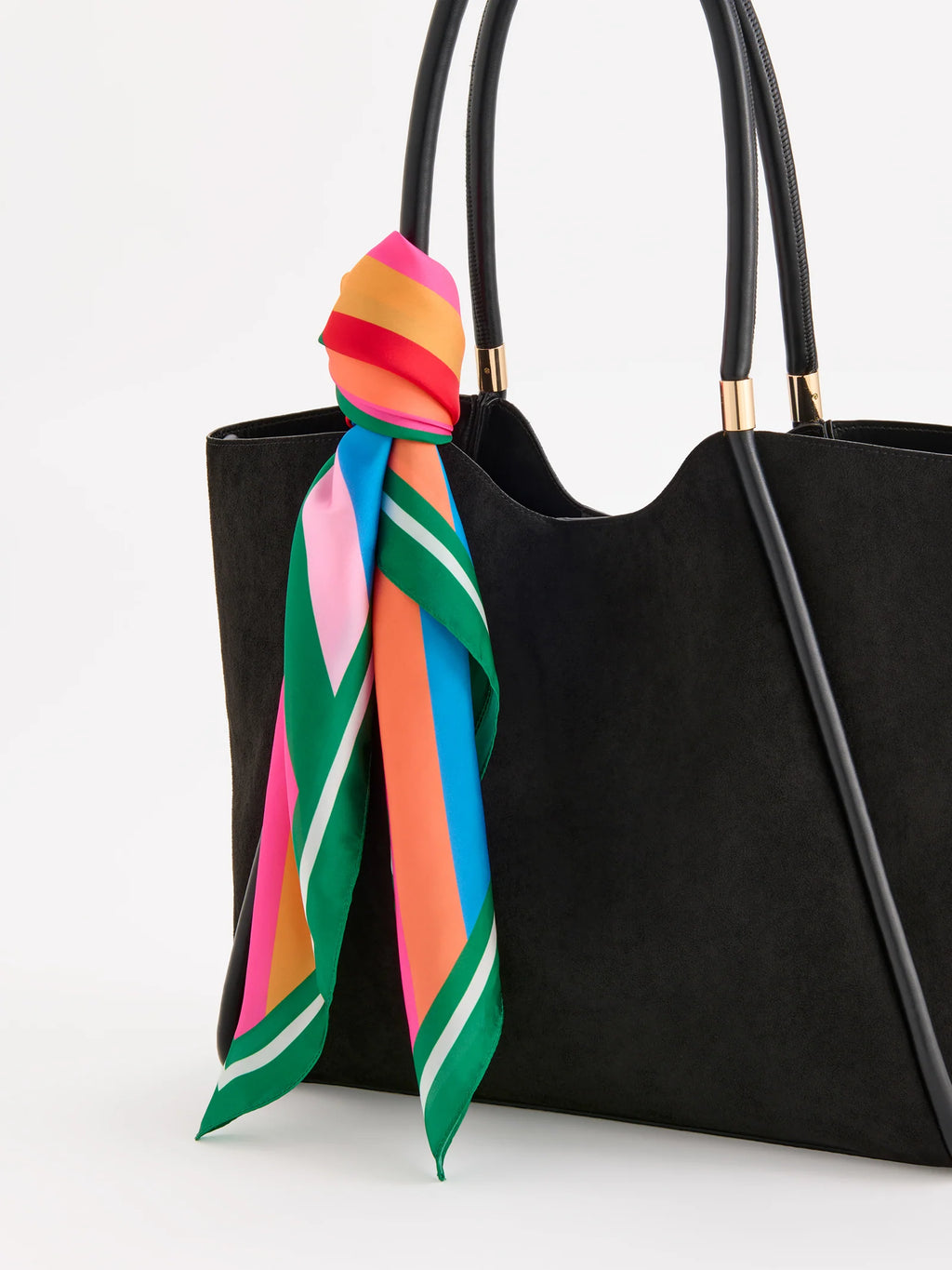 Shiraleah Festive Stripe Square Scarf, Multi