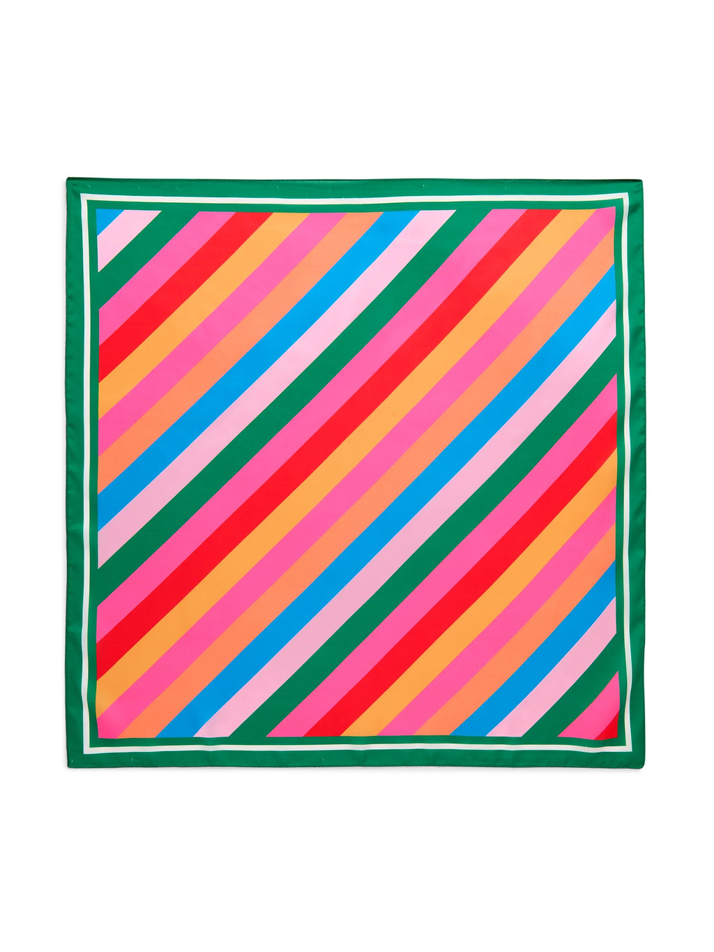 Shiraleah Festive Stripe Square Scarf, Multi