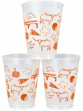 Longhorns Shatterproof Cup Set of 8