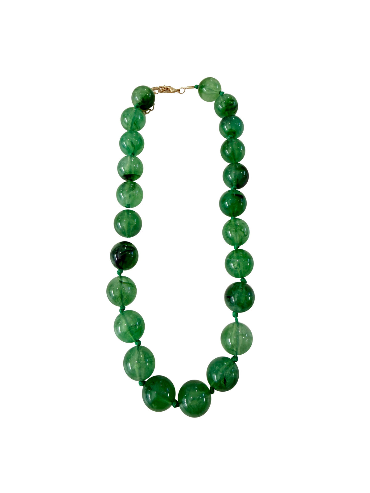 Gemelli Mabry Chunky Beaded Necklace- Green