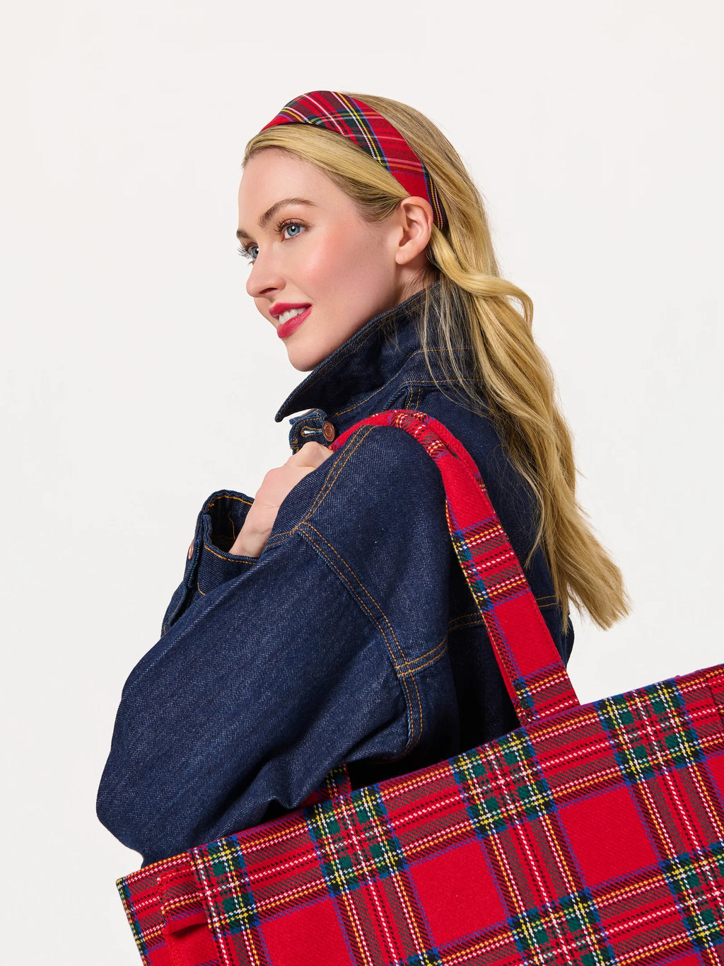 Shiraleah Plaid Wide Headband