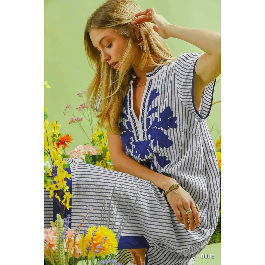 Stripe Midi Dress