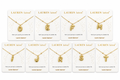 Lauren Spencer Bubble Initial Necklace Gold