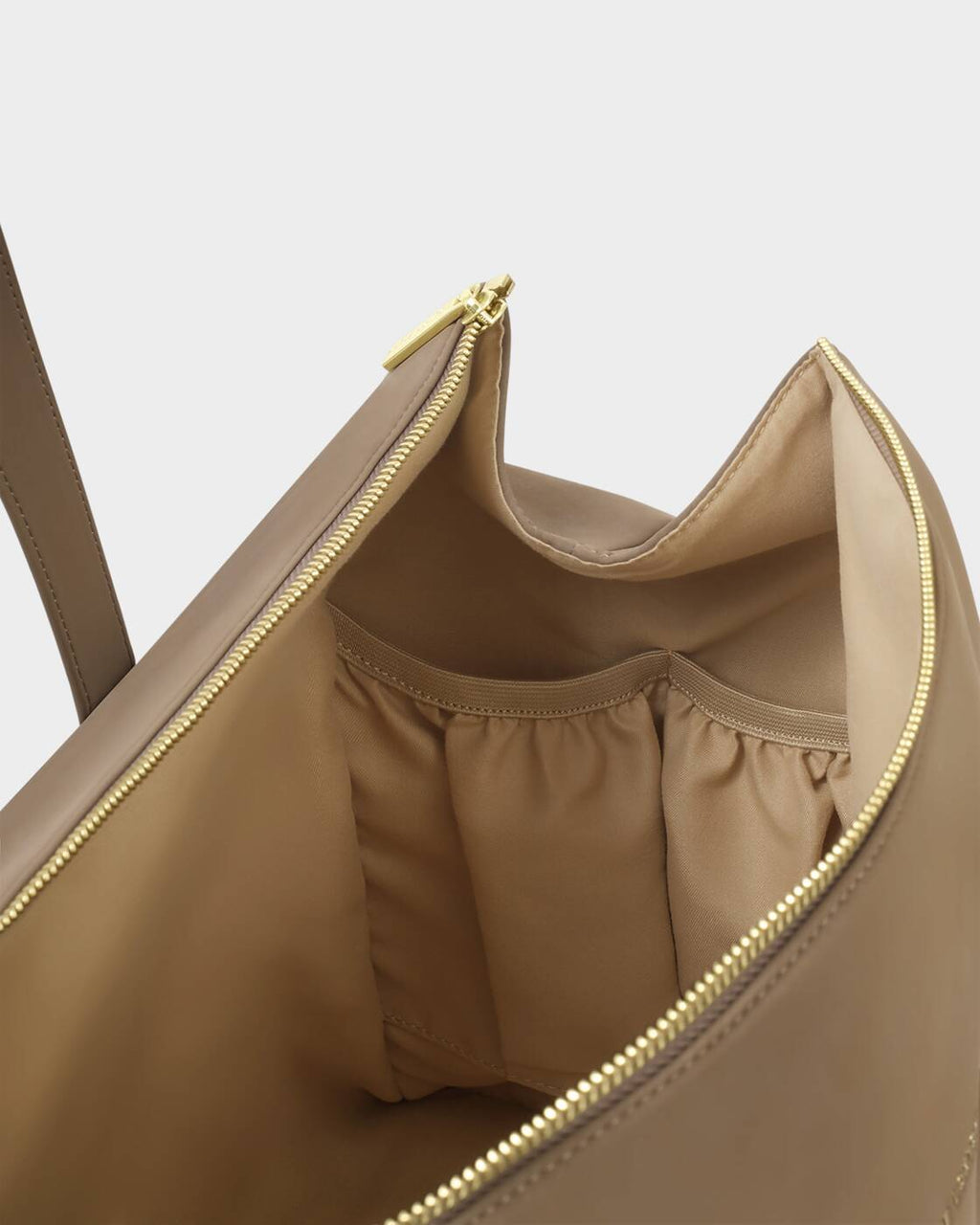Katie Loxton Suedette Milan Cabin Bag in Taupe