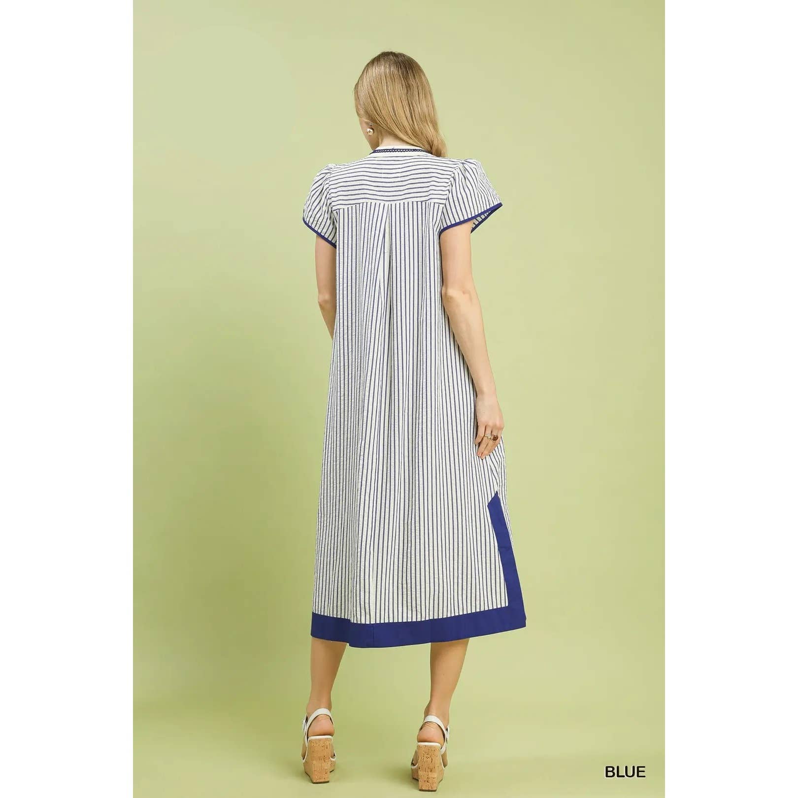 Stripe Midi Dress