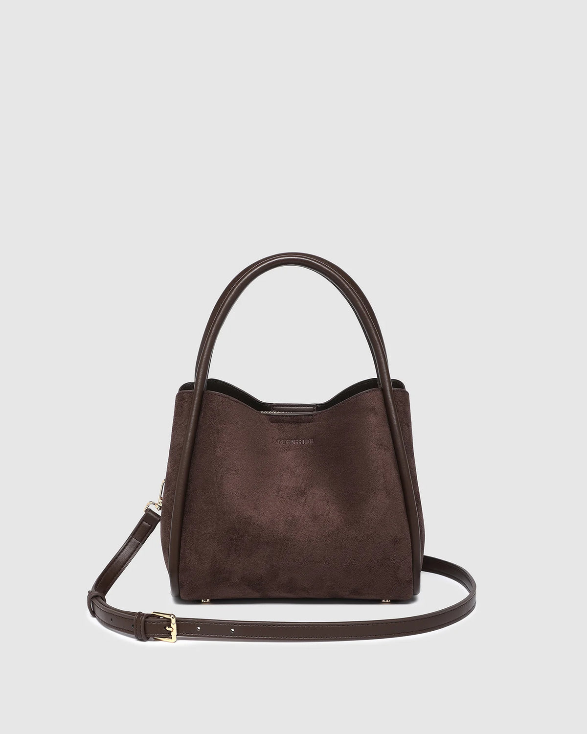 Steffie Suedette Mini Tote Bag - Chocolate
