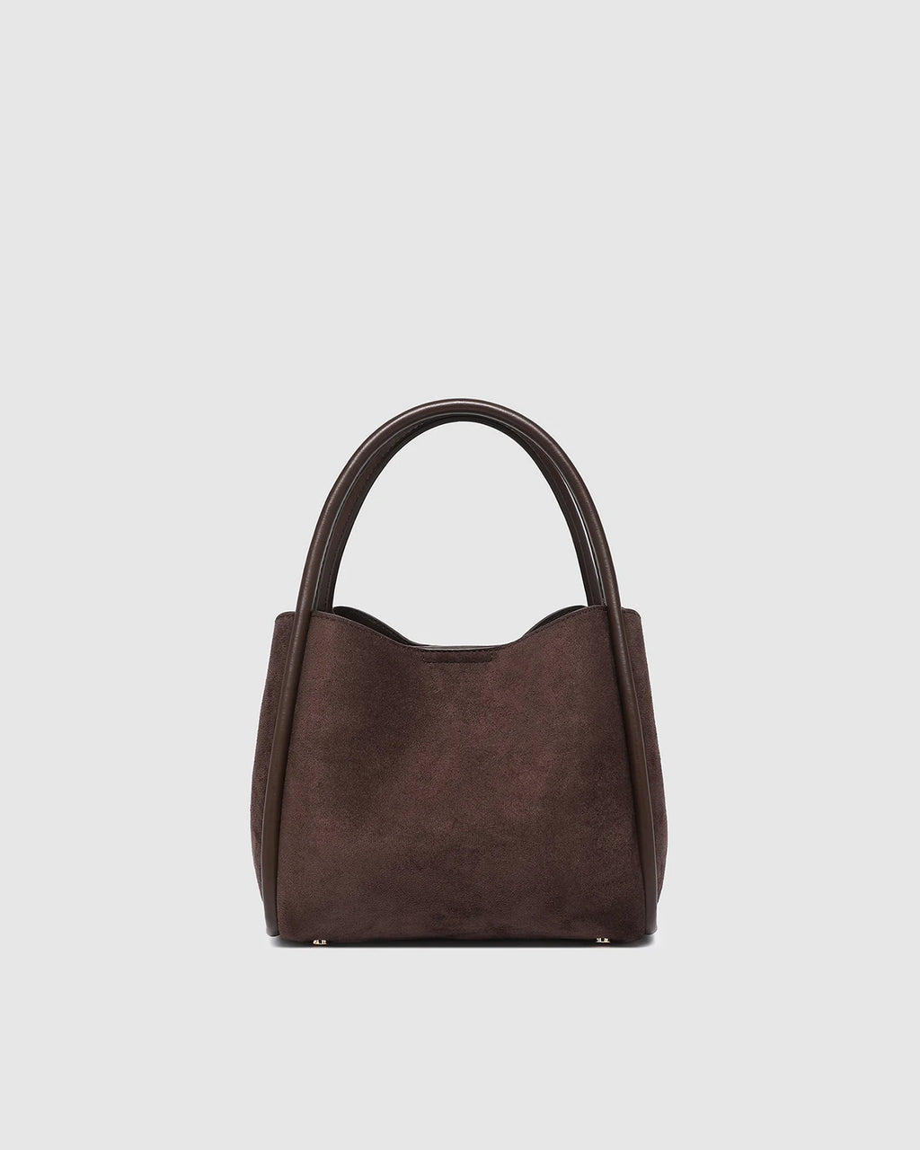 Steffie Suedette Mini Tote Bag - Chocolate
