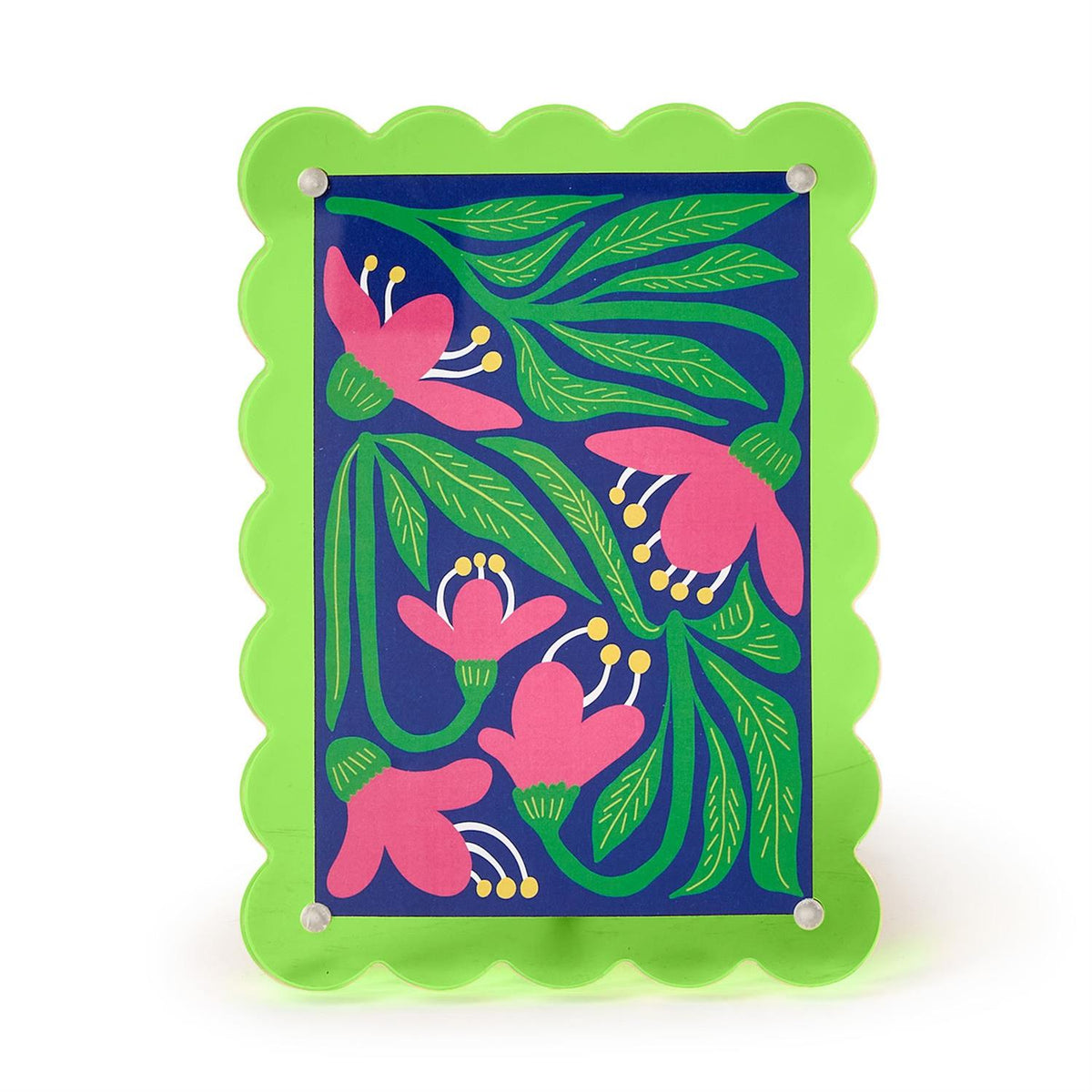 Twos Company Scalloped Edge Acrylic Photo Frame