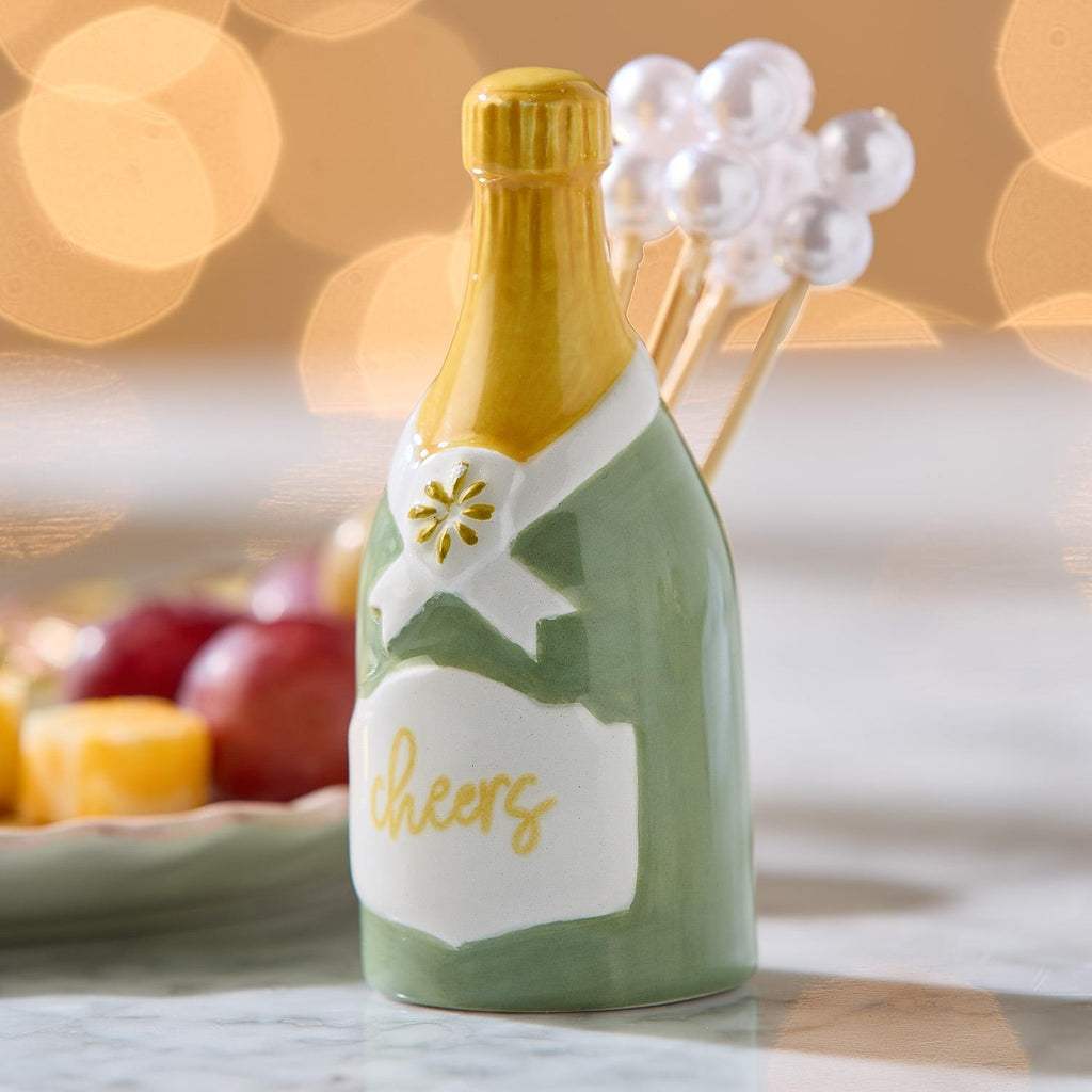 Twos Company Champagne Picks Holder