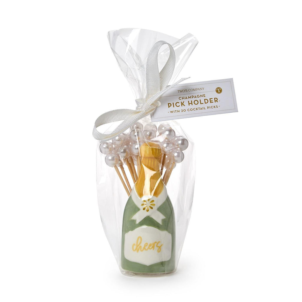 Twos Company Champagne Picks Holder