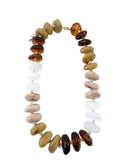 Gemelli Delray Chunky Beaded Necklace-Tan Tort