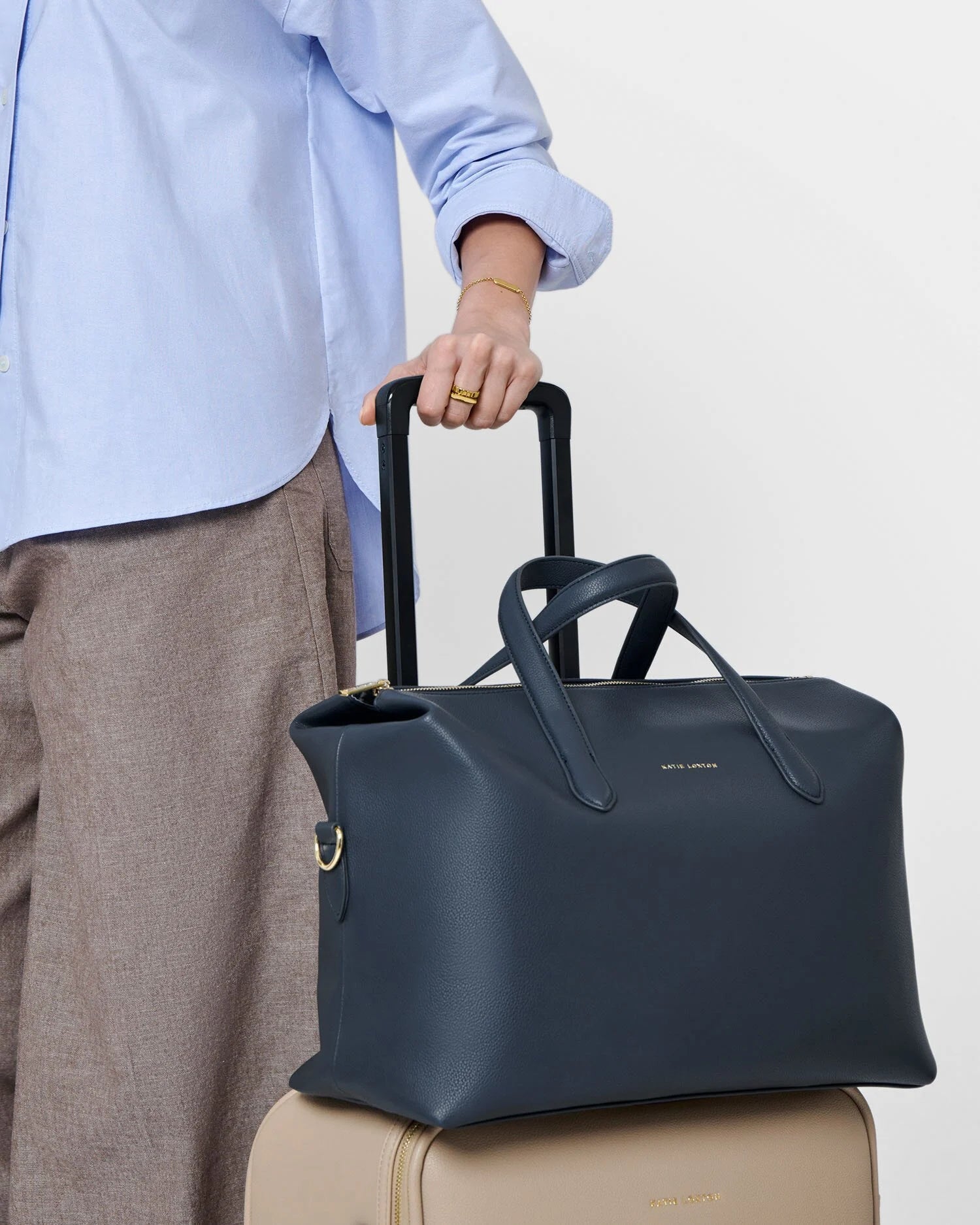 Katie Loxton Milan Cabin Bag in Slate Blue