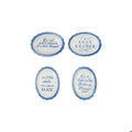 Hazel Mazel Stoneware Scalloped Dish W Saying