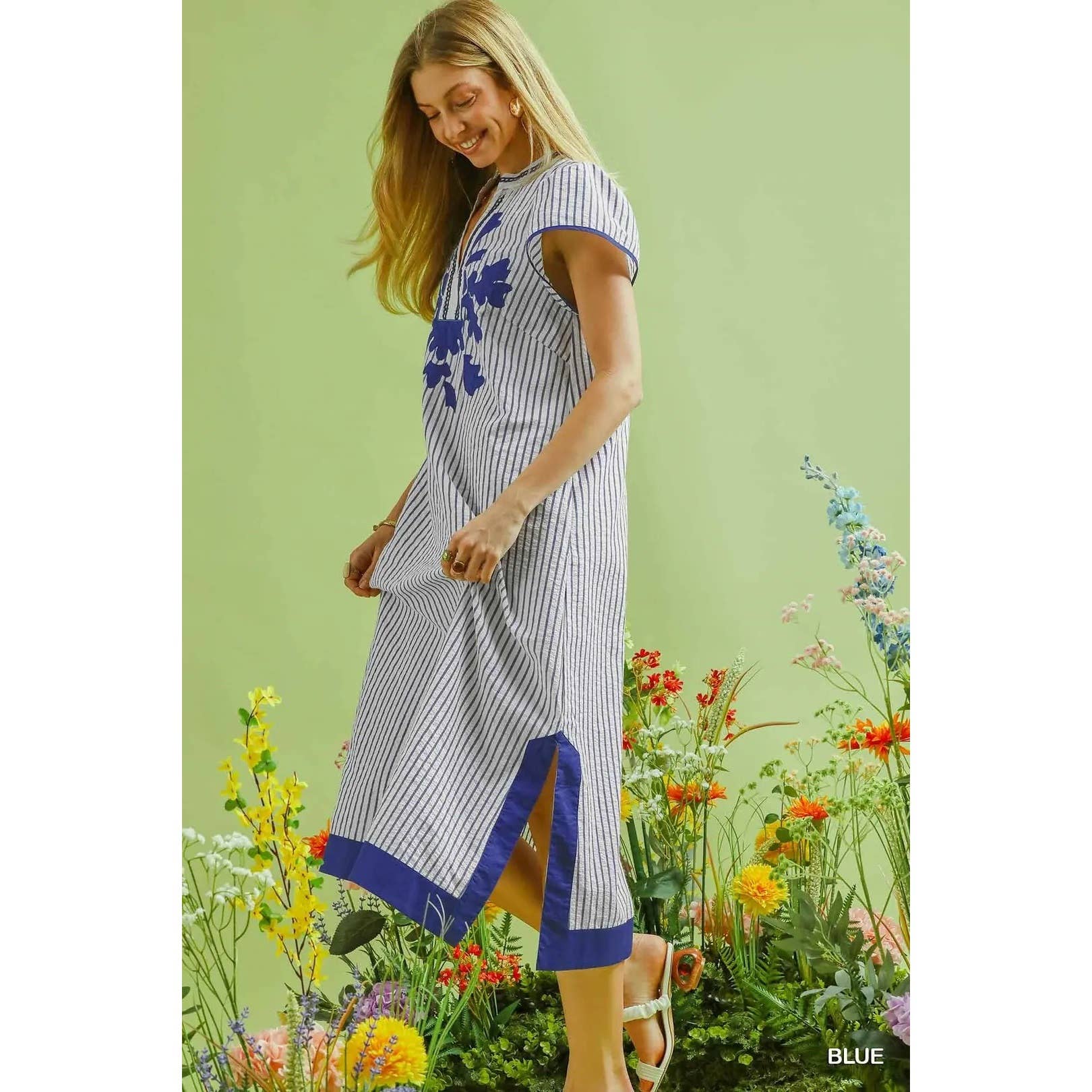 Stripe Midi Dress