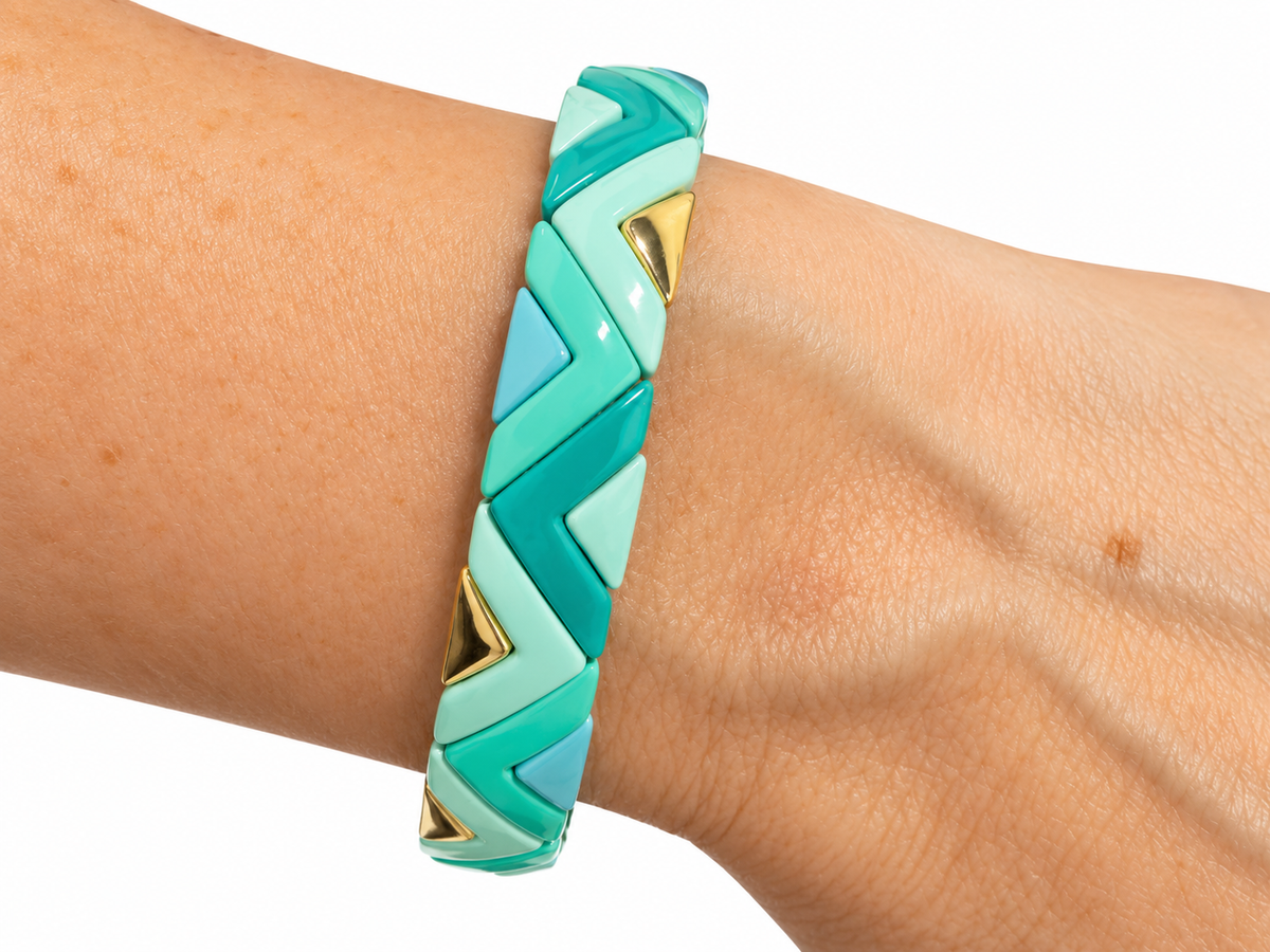 Zenzii Stretch Enamel Bracelet