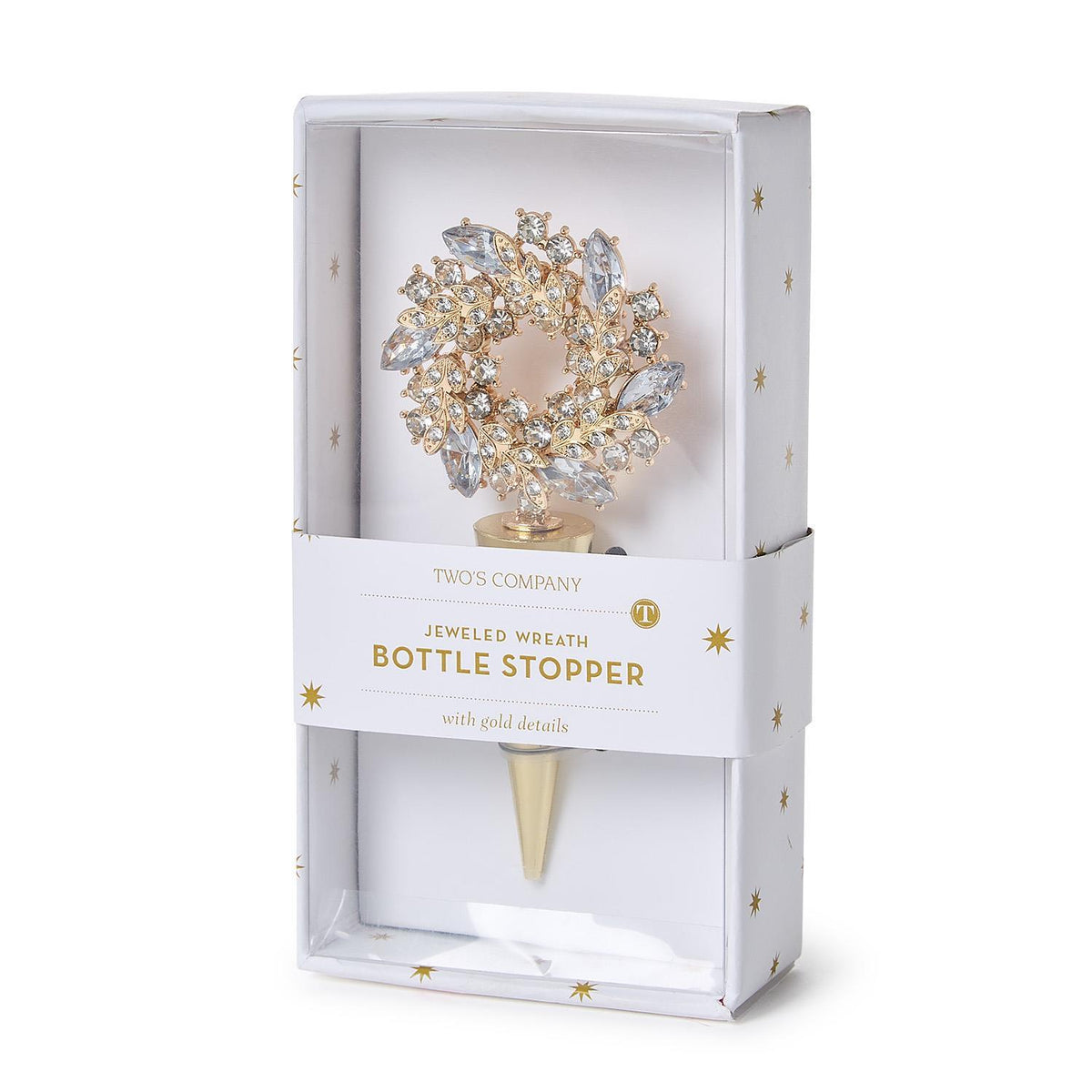 Twos Company Wreath Wine Stopper