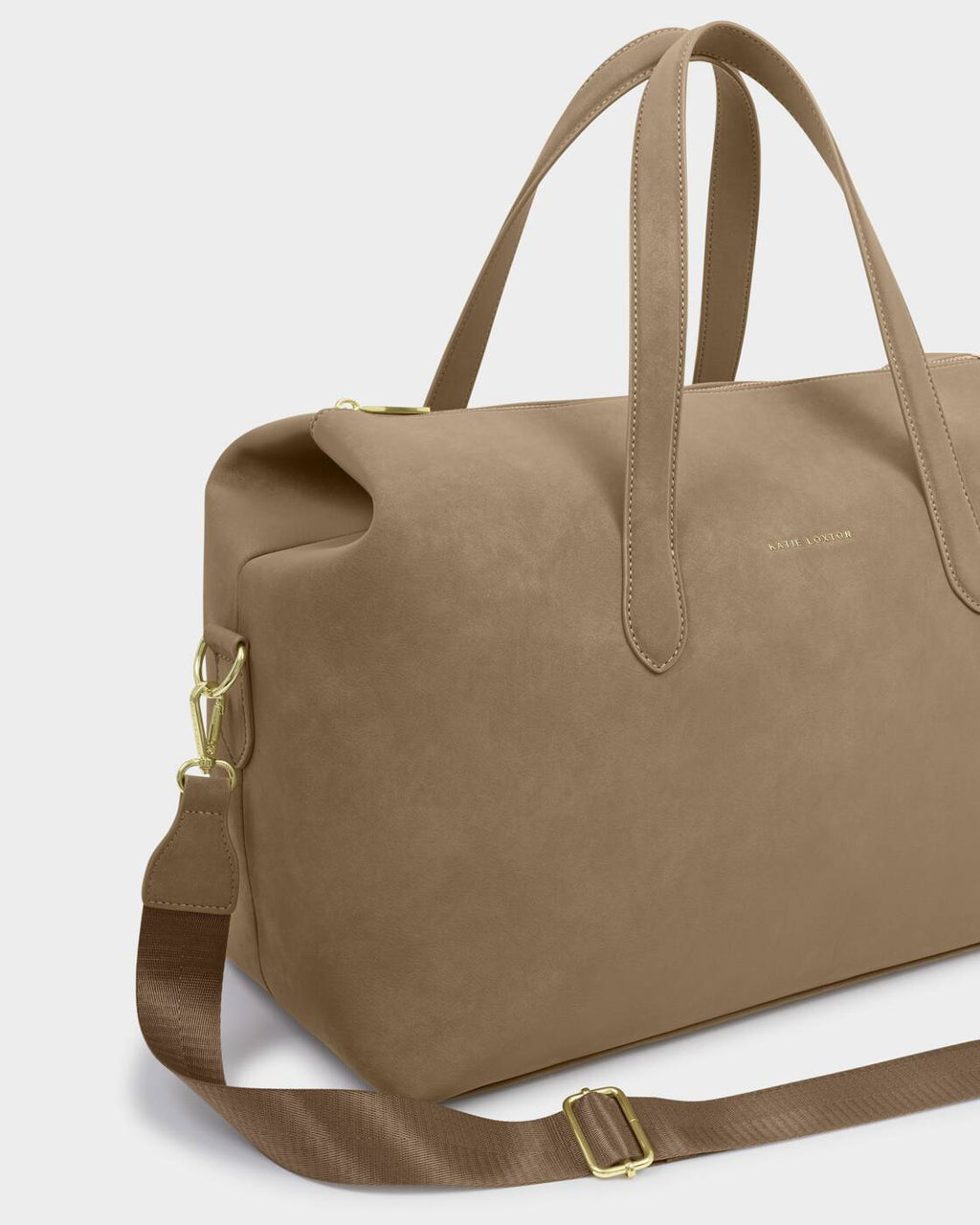 Katie Loxton Suedette Milan Cabin Bag in Taupe