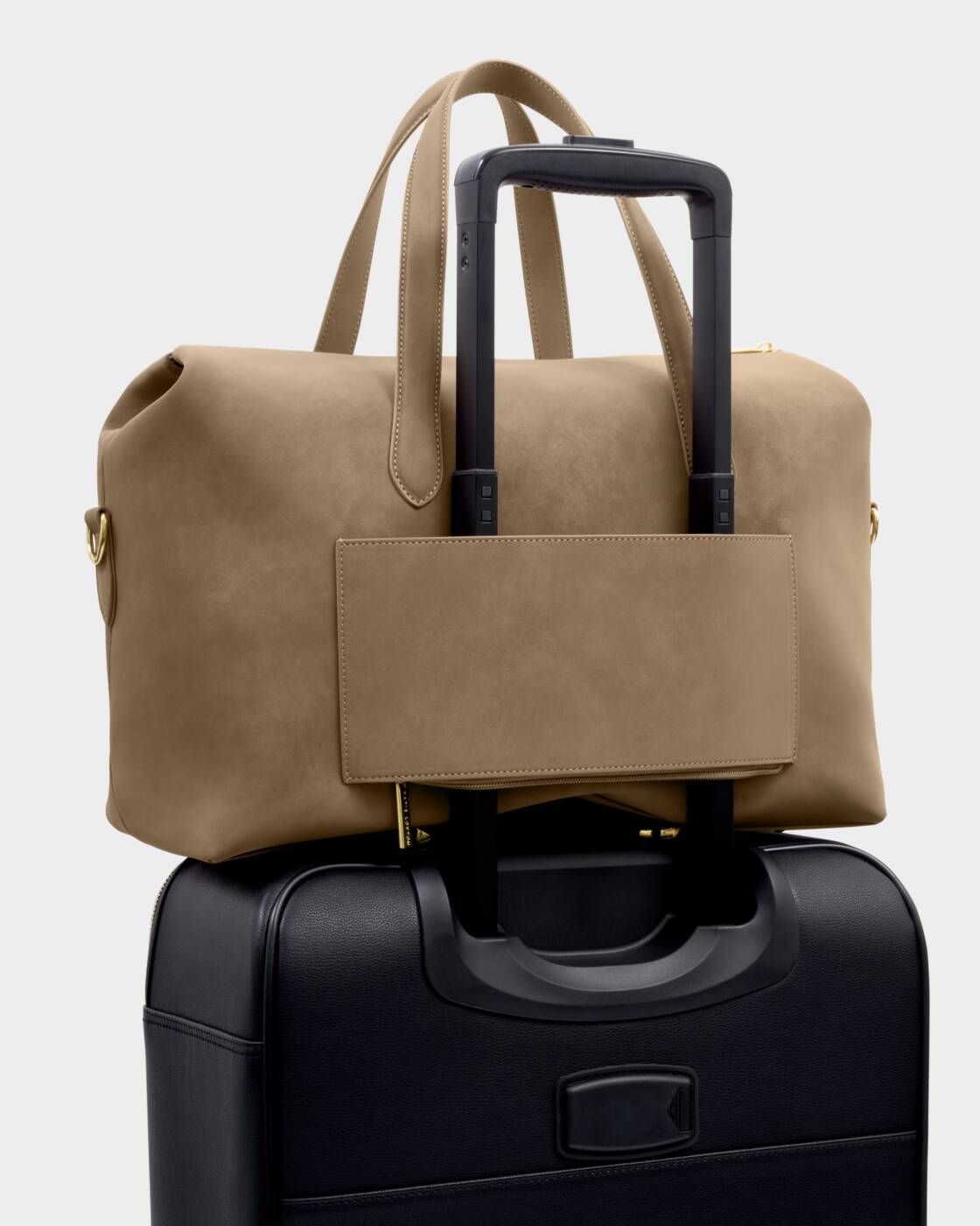 Katie Loxton Suedette Milan Cabin Bag in Taupe
