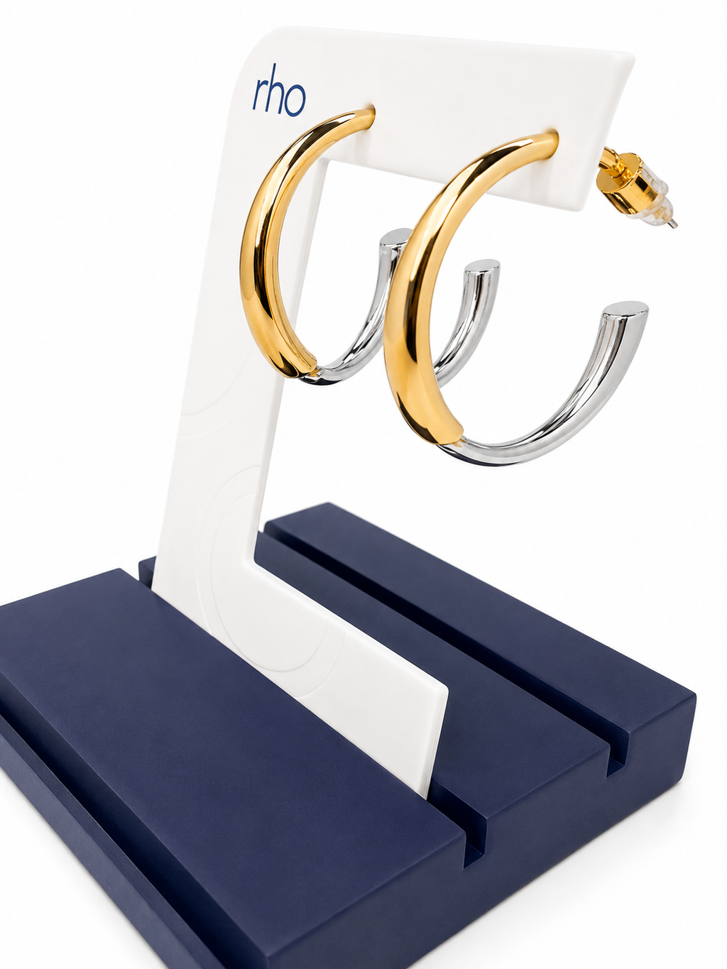 Rho Mixed Metal Hoops