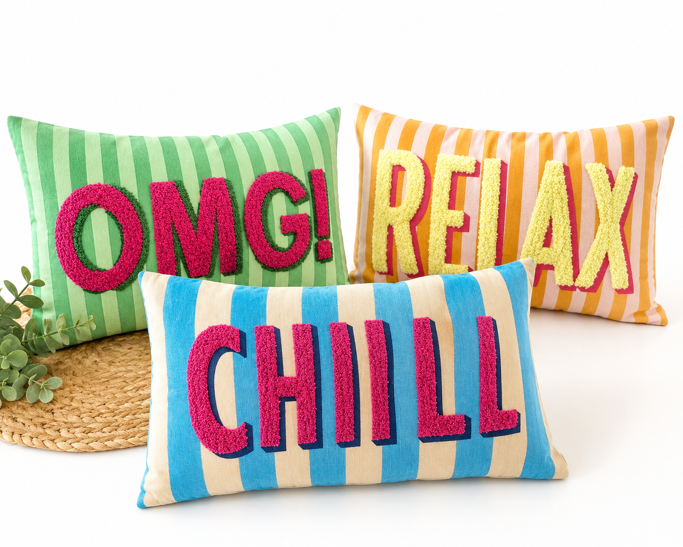 Hazel Mazel Word Lumbar Pillow