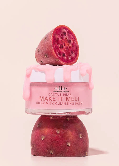Farmhouse Fresh Cactus Pear Make It Melt Silky Milk Cleansing Balm 3 oz