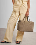 Katie Loxton Suedette Milan Cabin Bag in Taupe