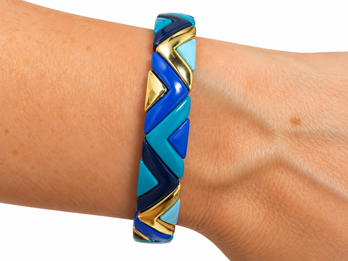 Zenzii Stretch Enamel Bracelet