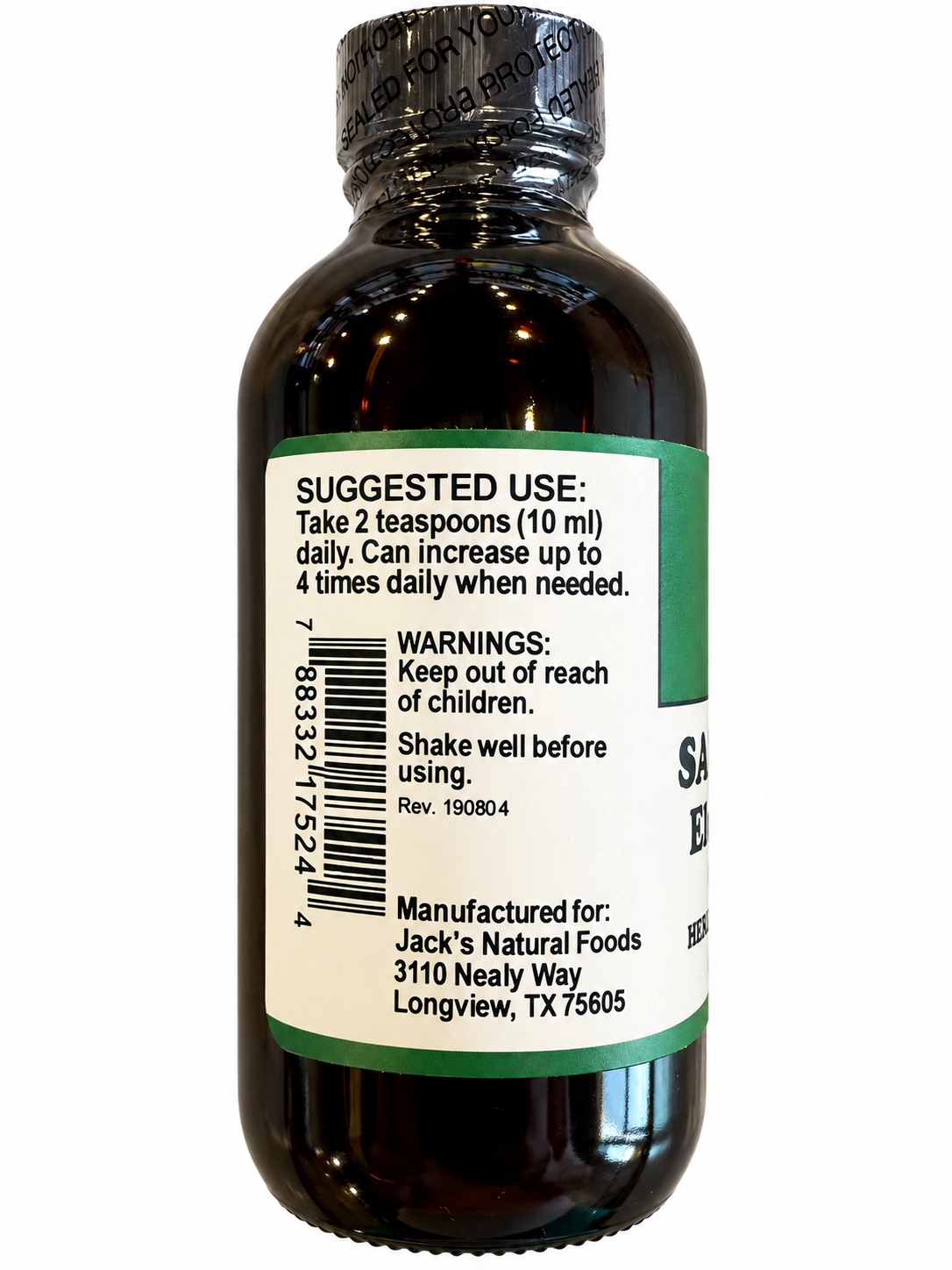 Jack's Elderberry Syrup