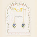 Pressed Flower Thread Earring
