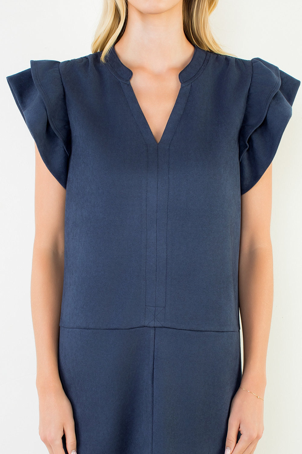 THML Suede Navy Dress