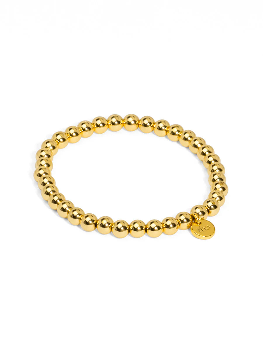 Rho Small Metal Beaded Bracelet