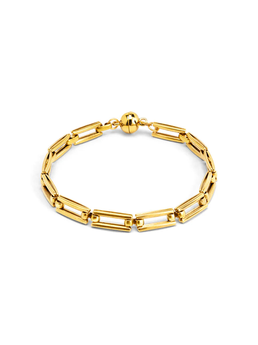 Rho Rectangle Chain Magnetic Bracelet