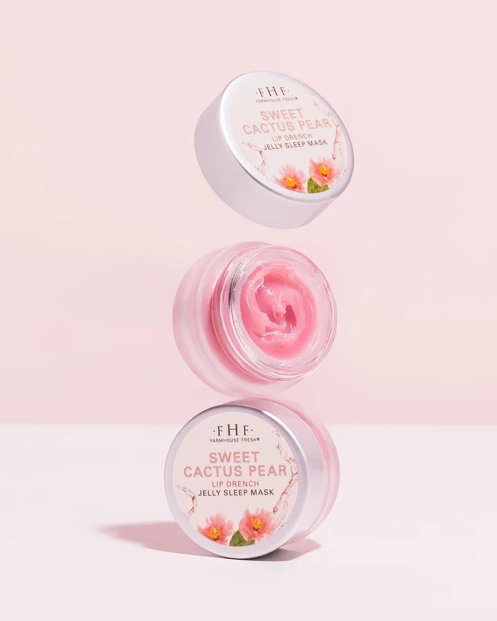 Farmhouse Fresh Sweet Cactus Pear Lip Drench Jelly Sleep Mask .60 oz
