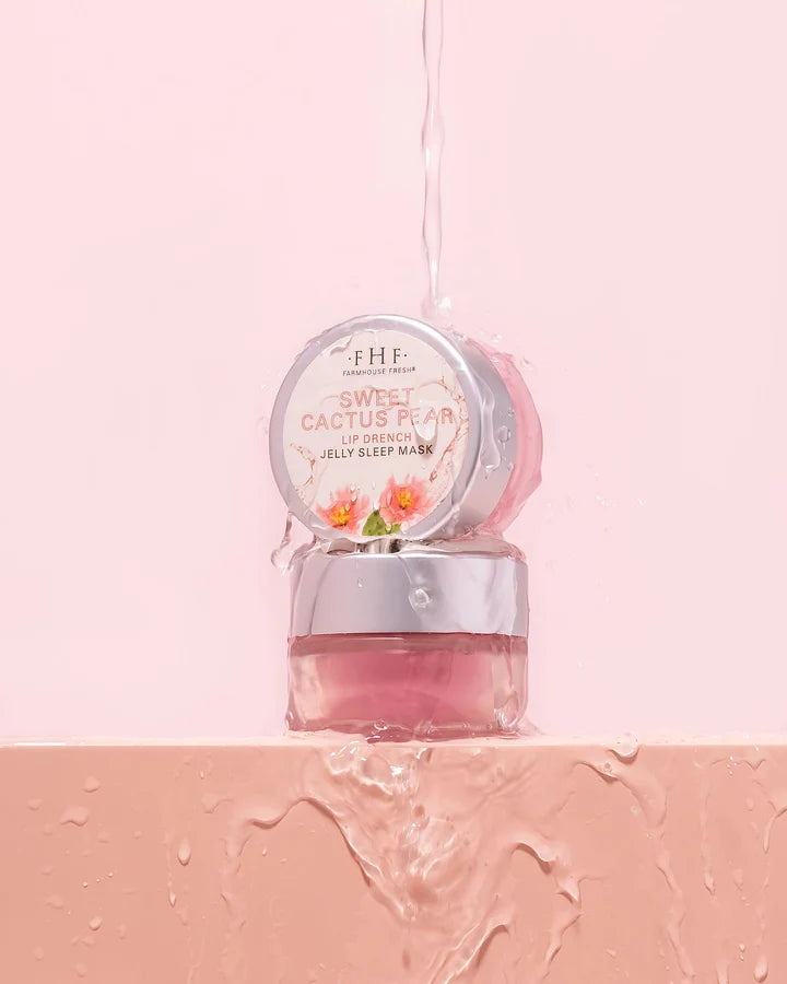 Farmhouse Fresh Sweet Cactus Pear Lip Drench Jelly Sleep Mask .60 oz