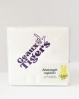 LOUISIANA STATE UNIVERSITY (LSU) - WHITE 3-PLY COCKTAIL NAPKINS, SET OF 25