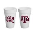 TEXAS A&M UNIVERSITY - 20 OZ STYROFOAM CUPS, SET OF 8