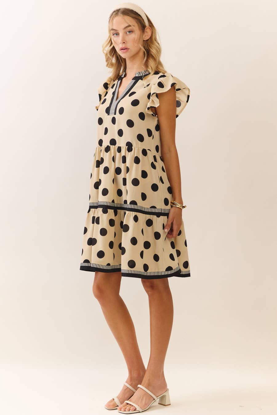 Tiered Polka Dot Dress