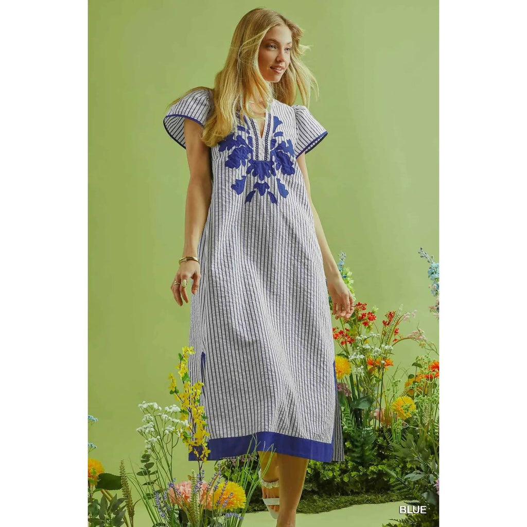 Stripe Midi Dress
