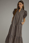 Entro Striped Maxi Rust/Green