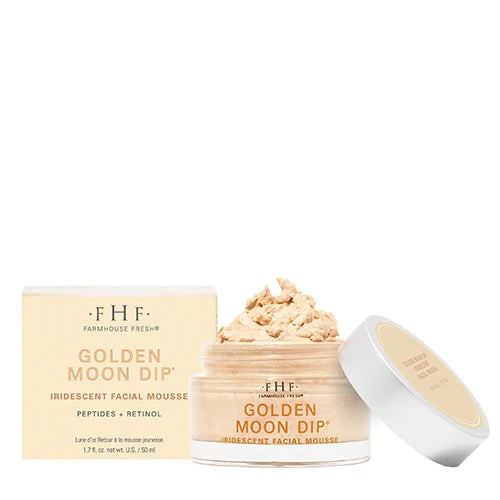 Farmhouse Fresh Golden Moon Dip® Illumination Mousse with Retinol + Wrinkle-Targeting Peptides 1.7 oz