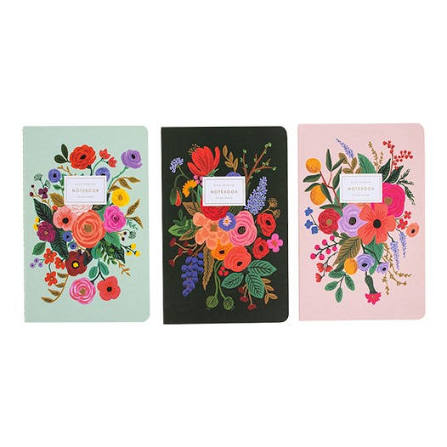 Rifle Paper Co. 3 Garden Party Notebooks