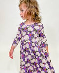 Goosies 3/4 Sleeve Pocket Dress Peonies