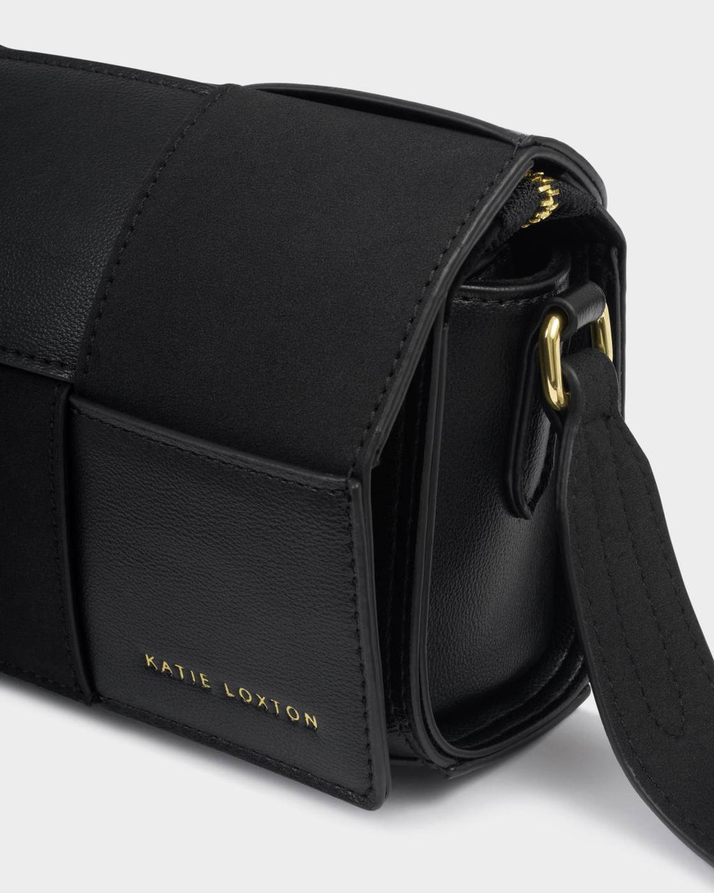 Katie Loxton Taya Woven Crossbody Black