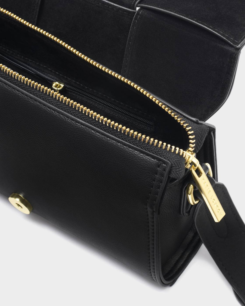 Katie Loxton Taya Woven Crossbody Black