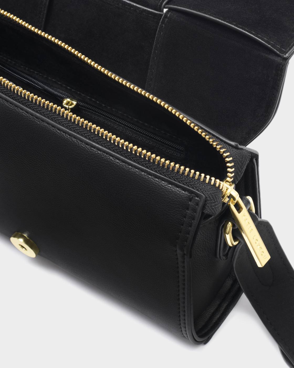 Katie Loxton Taya Woven Crossbody Black